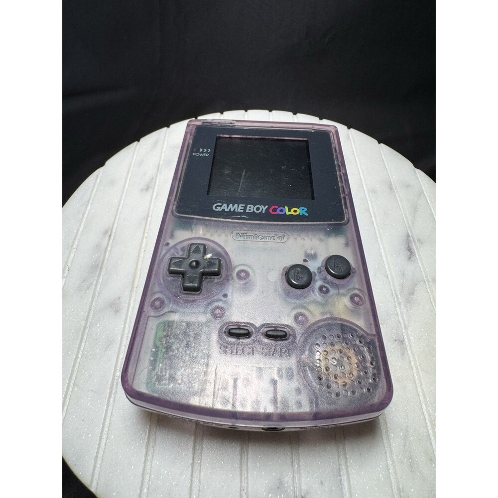 Nintendo Gameboy Color CGB-001 Atomic Purple Handheld Console Tested Works! - Picture 2 of 11